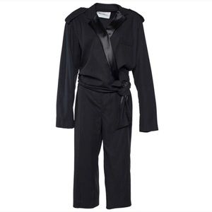 Max Mara black tuxedo jumpsuit